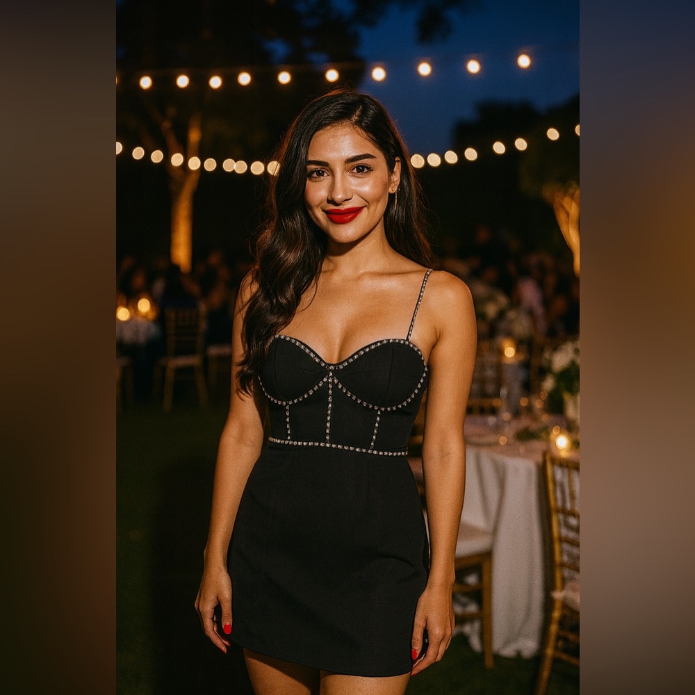 Mac Duggal Black Mini Dress